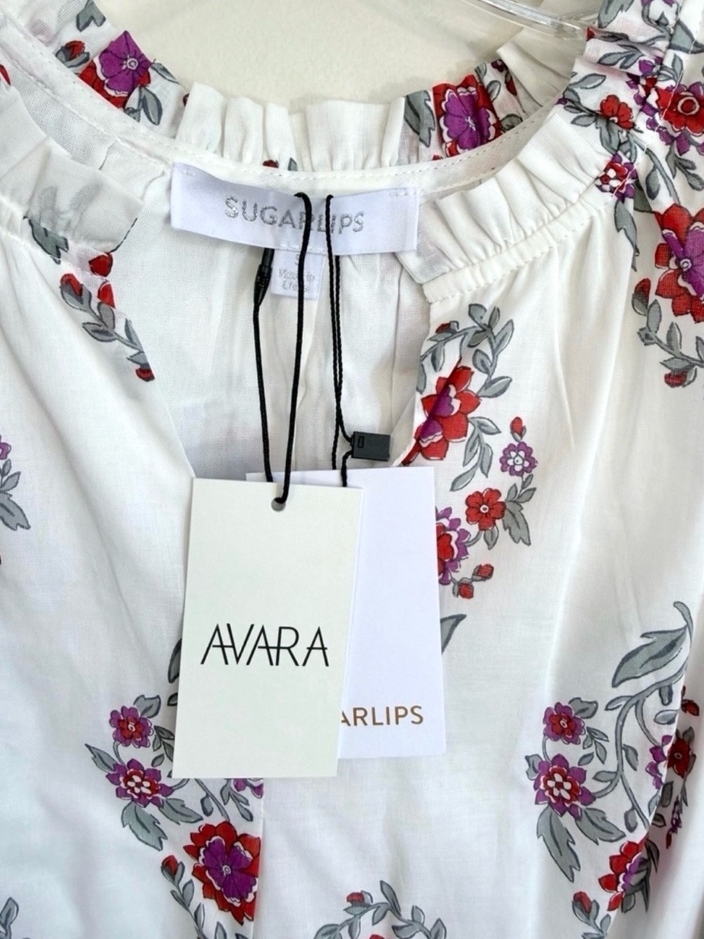 NWT Avara Sugar Lips Maleigh Gauze Top Blouse in Nelina Floral Print Size Small - Picture 6 of 16